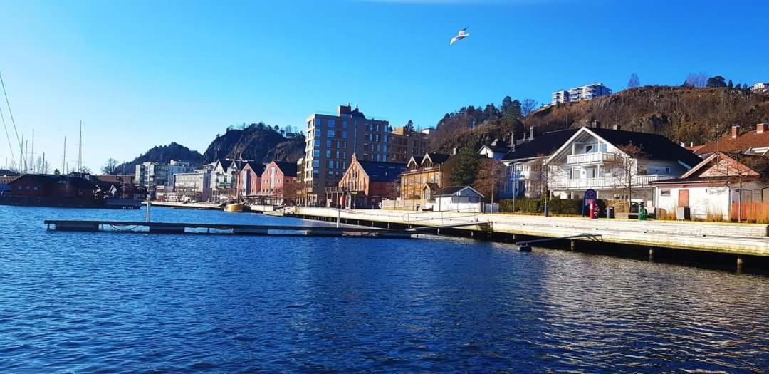 Studio w centrum miasta Holmestrand, Norwegia Exterior foto